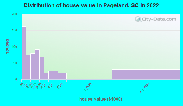 House Value Distribution Pageland SC Small 