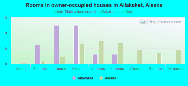 Rooms in owner-occupied houses in Allakaket, Alaska