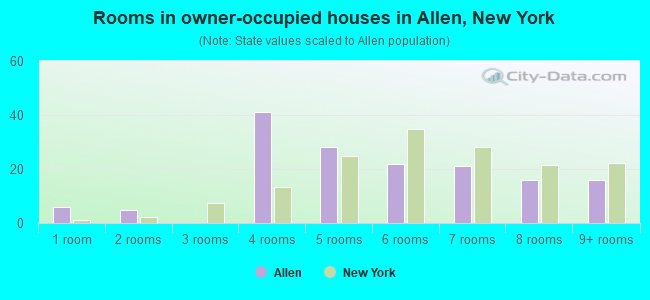 Rooms in owner-occupied houses in Allen, New York