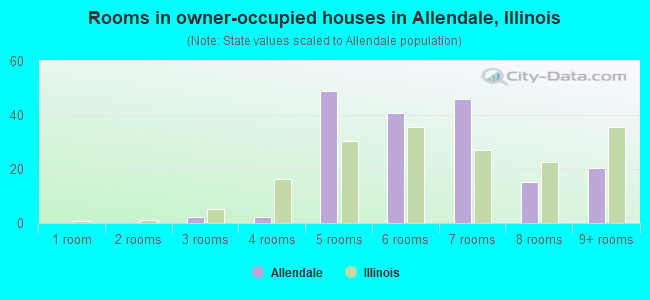 Rooms in owner-occupied houses in Allendale, Illinois
