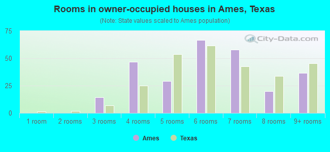 Rooms in owner-occupied houses in Ames, Texas