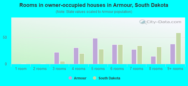 Rooms in owner-occupied houses in Armour, South Dakota