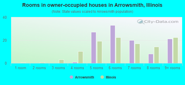 Rooms in owner-occupied houses in Arrowsmith, Illinois