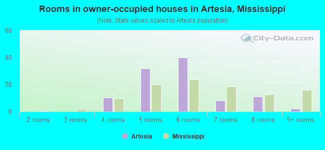 Rooms in owner-occupied houses in Artesia, Mississippi