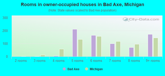 Rooms in owner-occupied houses in Bad Axe, Michigan