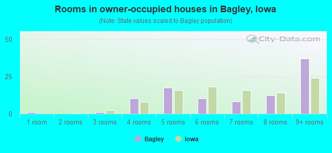 Rooms in owner-occupied houses in Bagley, Iowa