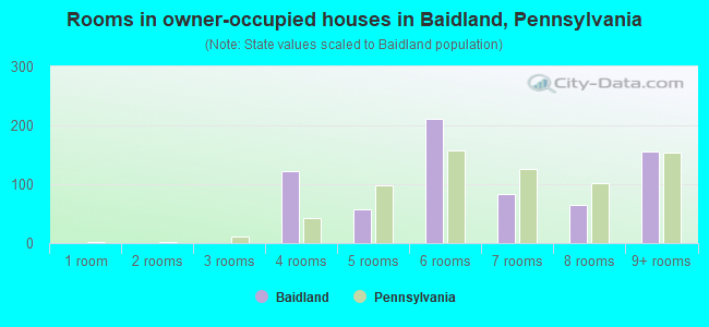 Rooms in owner-occupied houses in Baidland, Pennsylvania