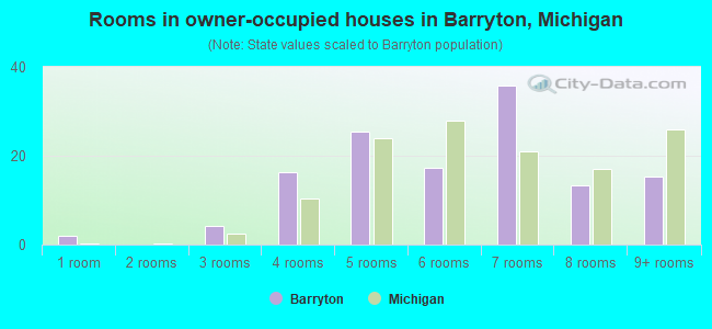 Rooms in owner-occupied houses in Barryton, Michigan