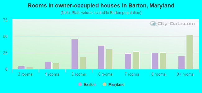 Rooms in owner-occupied houses in Barton, Maryland