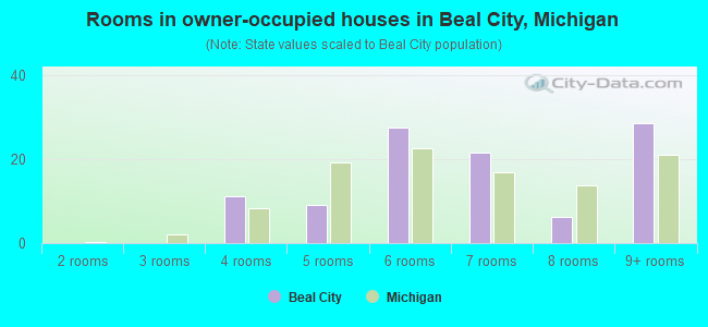 Rooms in owner-occupied houses in Beal City, Michigan