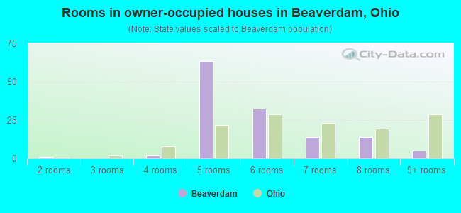 Rooms in owner-occupied houses in Beaverdam, Ohio
