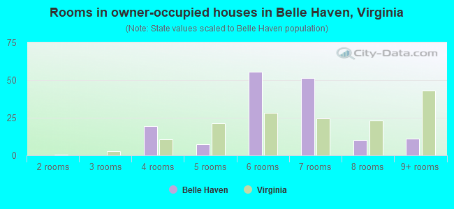 Rooms in owner-occupied houses in Belle Haven, Virginia