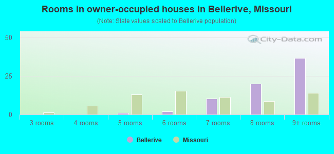 Rooms in owner-occupied houses in Bellerive, Missouri