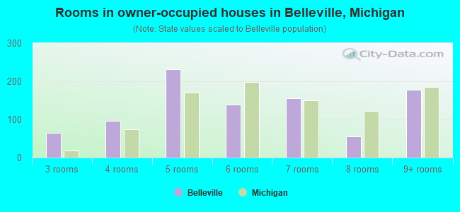 Rooms in owner-occupied houses in Belleville, Michigan