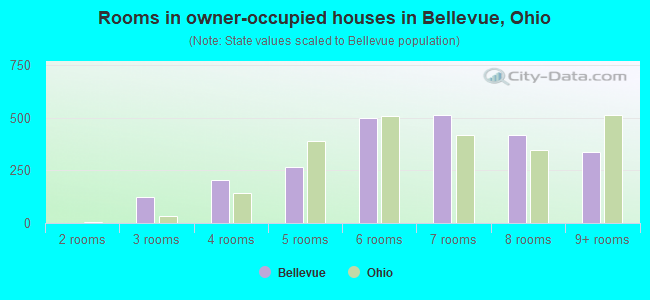 Rooms in owner-occupied houses in Bellevue, Ohio