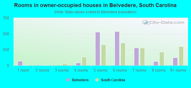 Rooms in owner-occupied houses in Belvedere, South Carolina