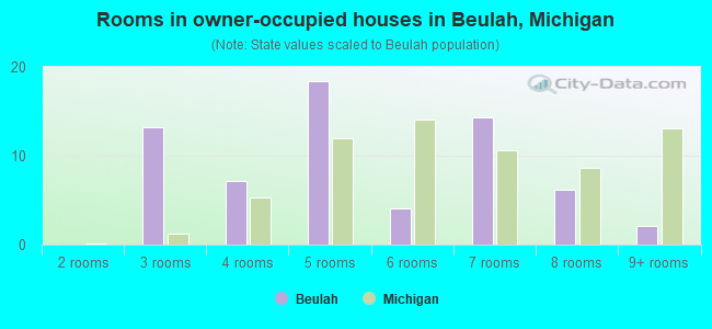 Rooms in owner-occupied houses in Beulah, Michigan
