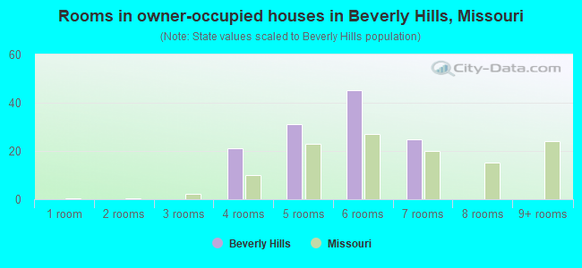 Rooms in owner-occupied houses in Beverly Hills, Missouri