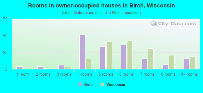 Rooms in owner-occupied houses in Birch, Wisconsin