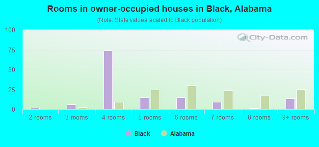 Rooms in owner-occupied houses in Black, Alabama
