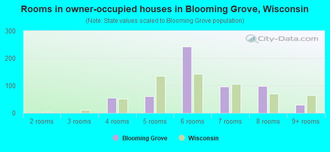 Rooms in owner-occupied houses in Blooming Grove, Wisconsin
