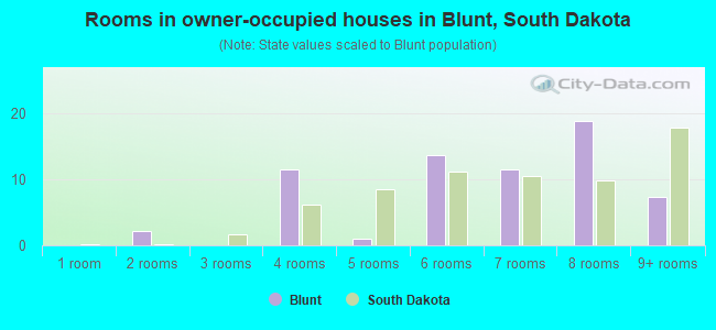 Rooms in owner-occupied houses in Blunt, South Dakota