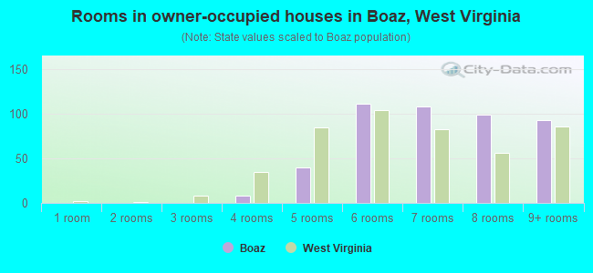 Rooms in owner-occupied houses in Boaz, West Virginia