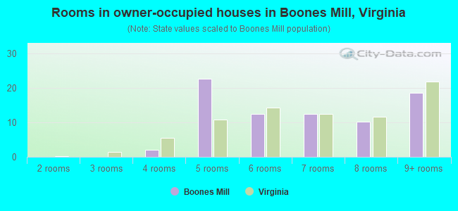 Rooms in owner-occupied houses in Boones Mill, Virginia