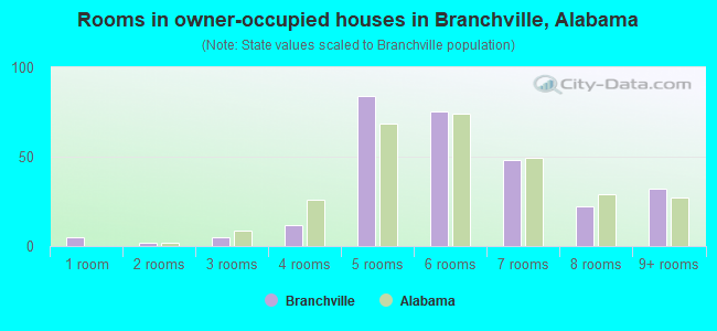 Rooms in owner-occupied houses in Branchville, Alabama