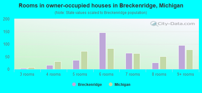 Rooms in owner-occupied houses in Breckenridge, Michigan