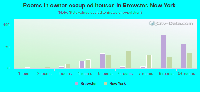 Rooms in owner-occupied houses in Brewster, New York