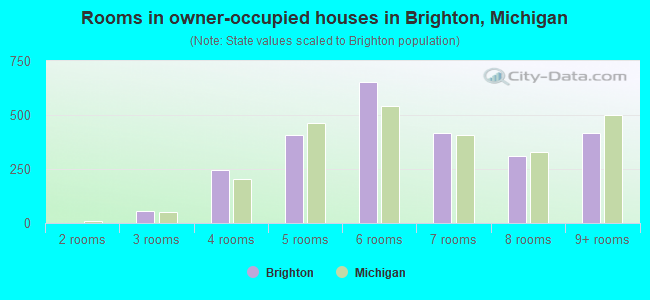 Rooms in owner-occupied houses in Brighton, Michigan