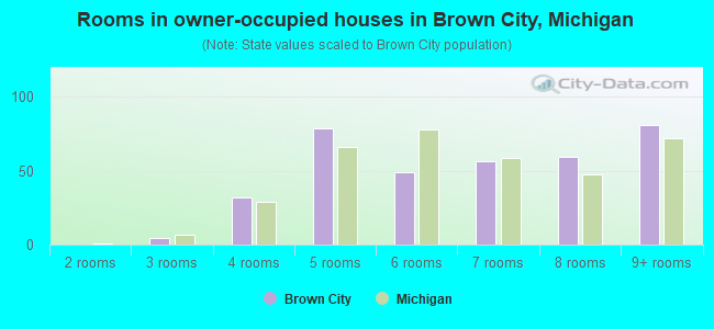 Rooms in owner-occupied houses in Brown City, Michigan