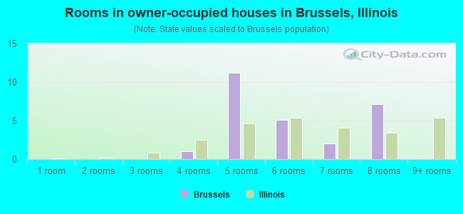 Rooms in owner-occupied houses in Brussels, Illinois