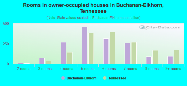 Rooms in owner-occupied houses in Buchanan-Elkhorn, Tennessee