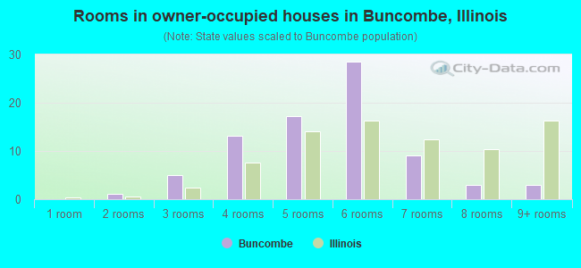Rooms in owner-occupied houses in Buncombe, Illinois