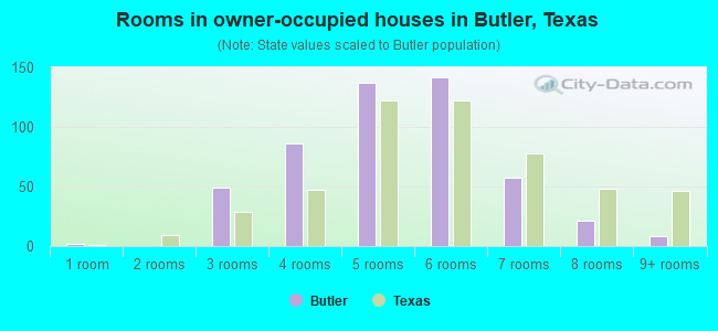 Rooms in owner-occupied houses in Butler, Texas