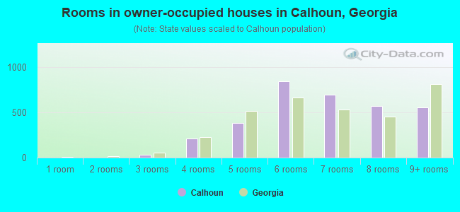 Rooms in owner-occupied houses in Calhoun, Georgia