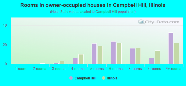 Rooms in owner-occupied houses in Campbell Hill, Illinois