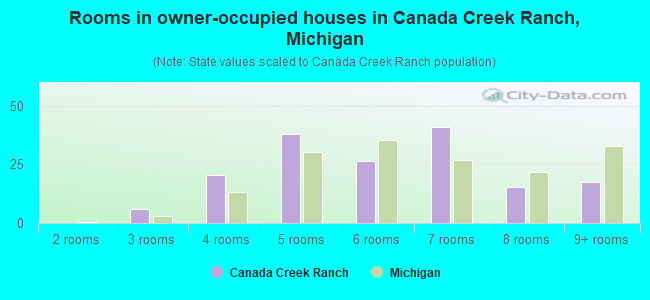 Rooms in owner-occupied houses in Canada Creek Ranch, Michigan