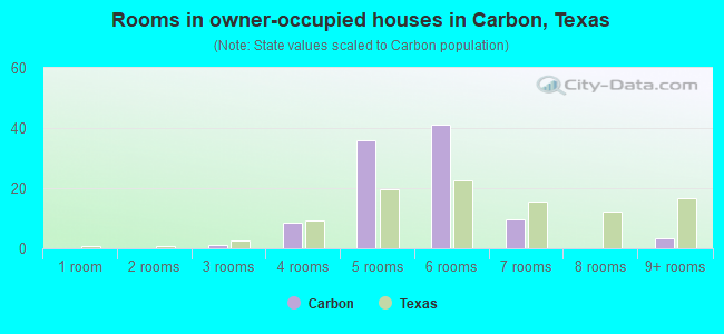 Rooms in owner-occupied houses in Carbon, Texas
