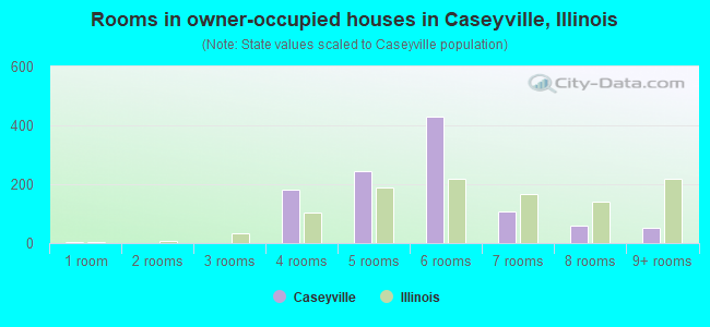 Rooms in owner-occupied houses in Caseyville, Illinois