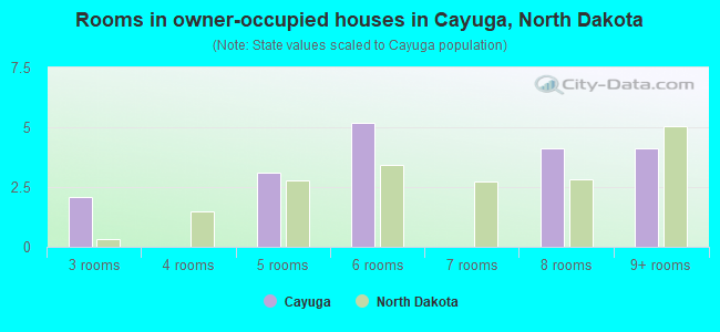 Rooms in owner-occupied houses in Cayuga, North Dakota