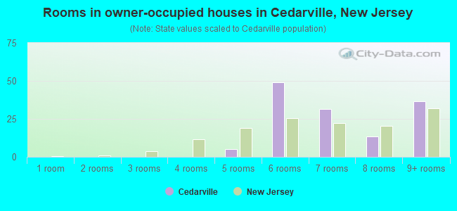 Rooms in owner-occupied houses in Cedarville, New Jersey
