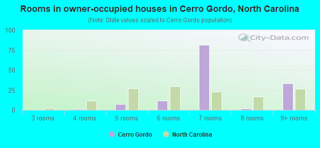 Rooms in owner-occupied houses in Cerro Gordo, North Carolina