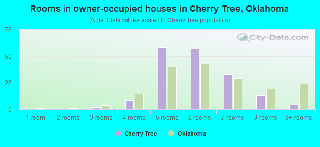 Rooms in owner-occupied houses in Cherry Tree, Oklahoma