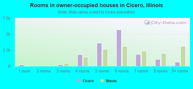 Rooms in owner-occupied houses in Cicero, Illinois