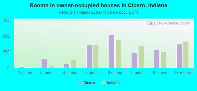 Rooms in owner-occupied houses in Cicero, Indiana