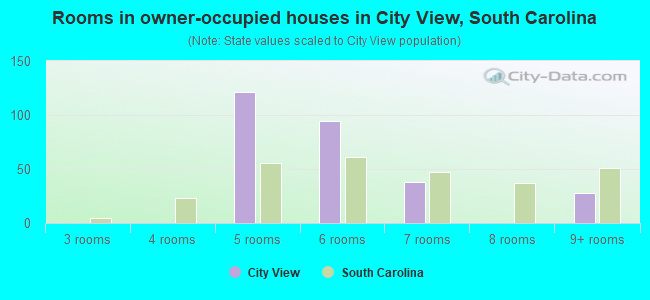 Rooms in owner-occupied houses in City View, South Carolina