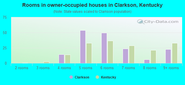 Rooms in owner-occupied houses in Clarkson, Kentucky
